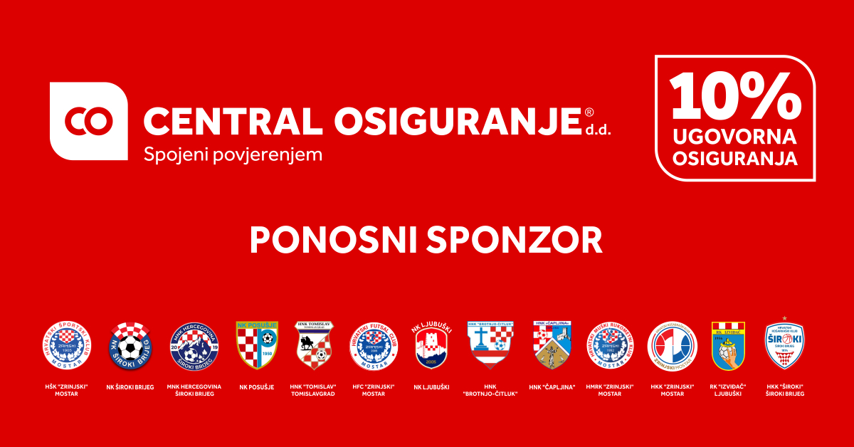 CENTRAL OSIGURANJE DARUJE 10% POPUSTA NA UGOVORNA OSIGURANJA ZA SPORTAŠE, ČLANOVE I SIMPATIZERE SPORTSKIH KLUBOVA