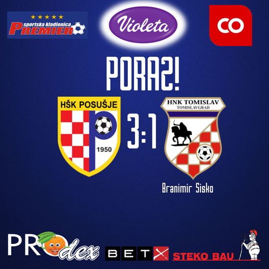Poraz seniora Tomislava u Posušju.